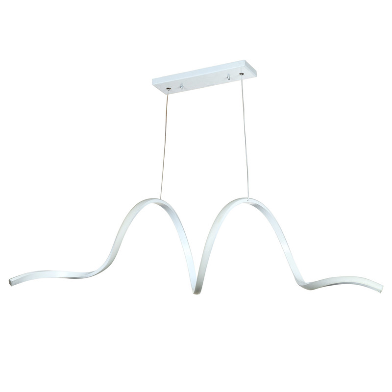 لوستر آویز چشمه نور کد L6362/1H-WT مدرن 