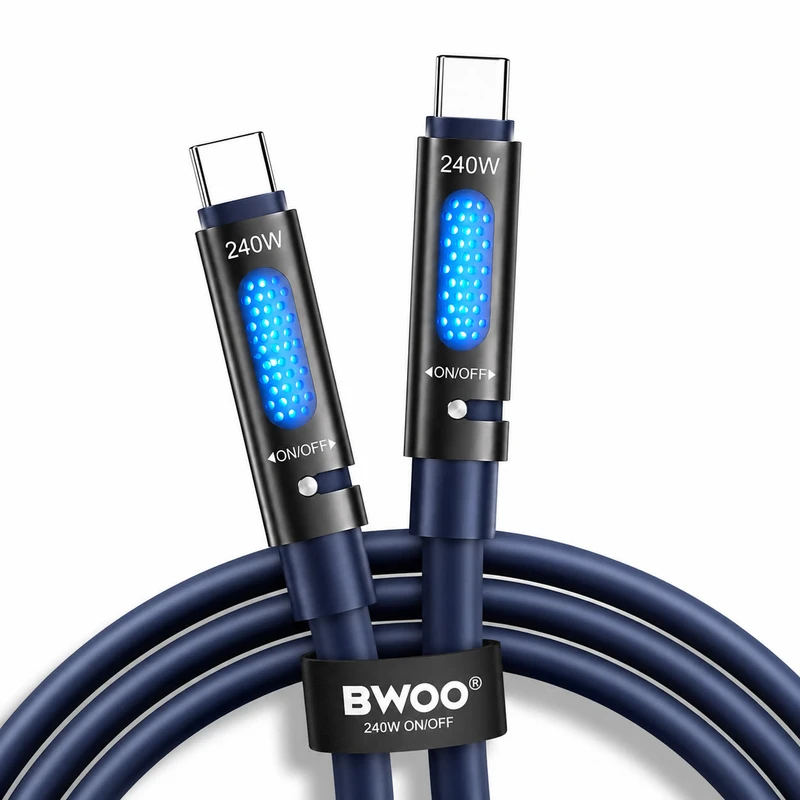 کابل USB-C بوو مدل S26-Ultra-240W طول 1.2 متر