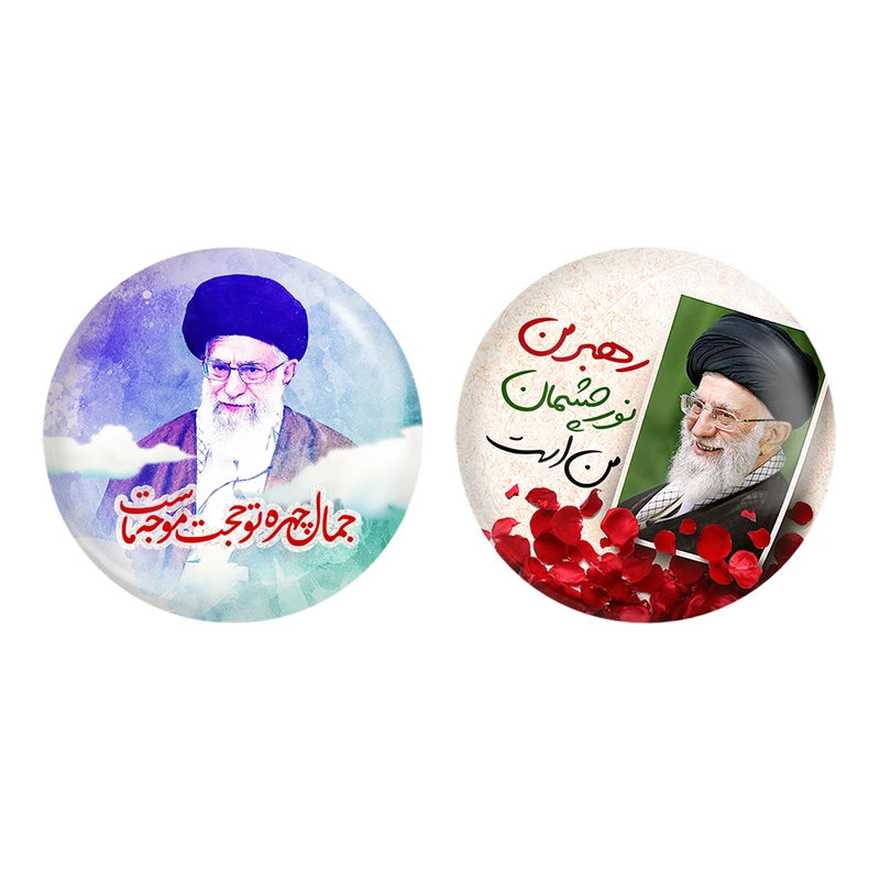 مگنت خندالو طرح رهبر کد 25962586 مجموعه 2 عددی