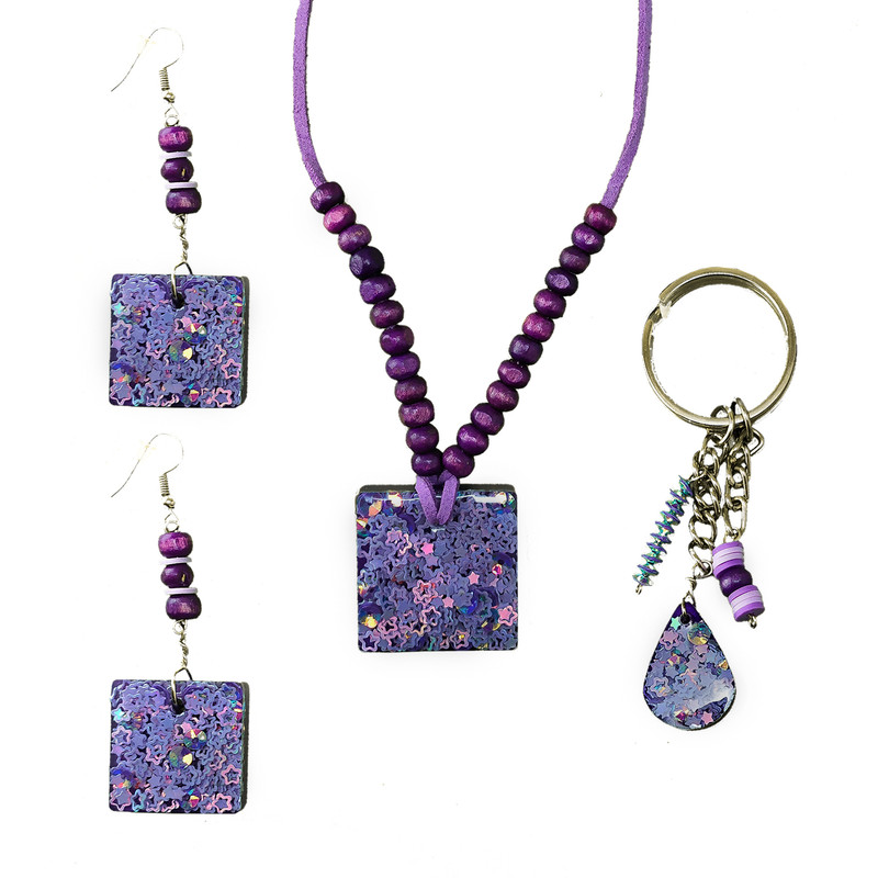 نیم ست دخترانه مدل ستاره رزین کد MD 0058