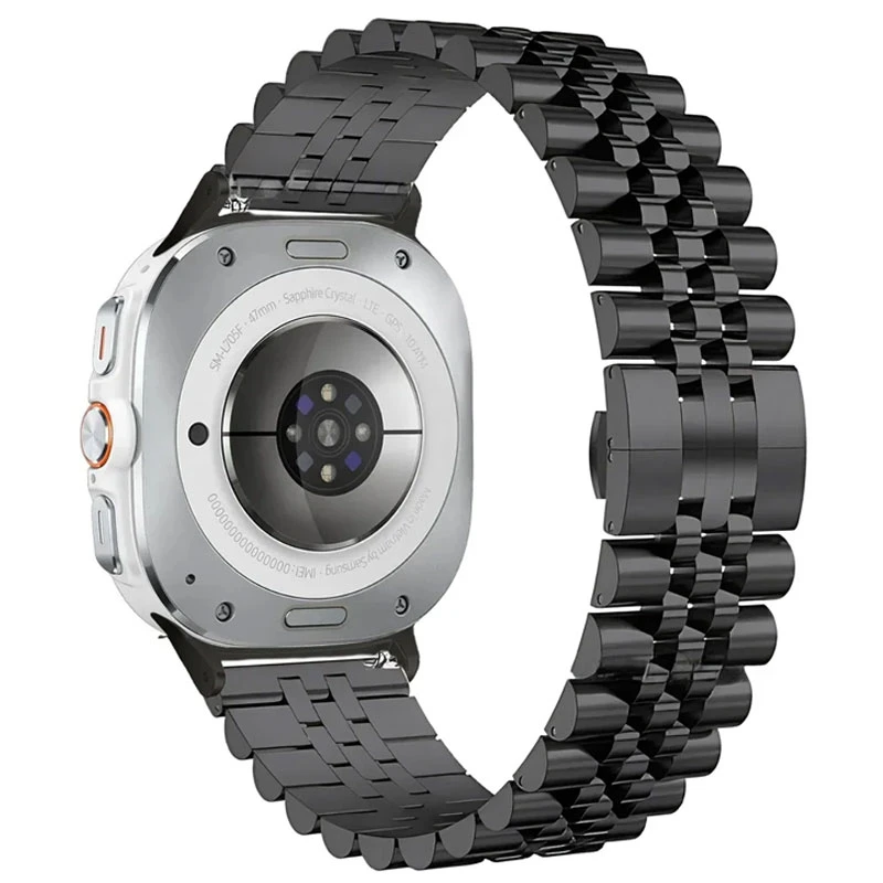 بند مسیر مدل 5bead Stainless Butterfly مناسب برای ساعت هوشمند سامسونگ Galaxy Watch Ultra 47mm