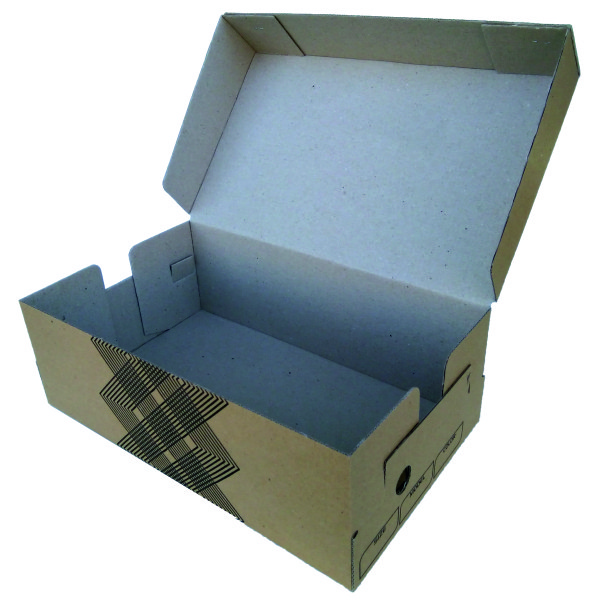 جعبه بسته بندی مدل کفش مردانه طرح BEST زیگزاگ کد M6 بسته 25 عددی