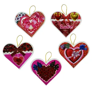 کارت پستال مدل قلبی کد JG01 مجموعه 5 عددی 