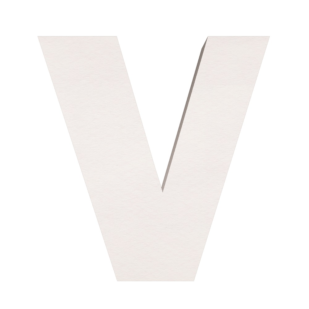 ماکت دکوری طرح حروف برجسته کد V-MEDIUM