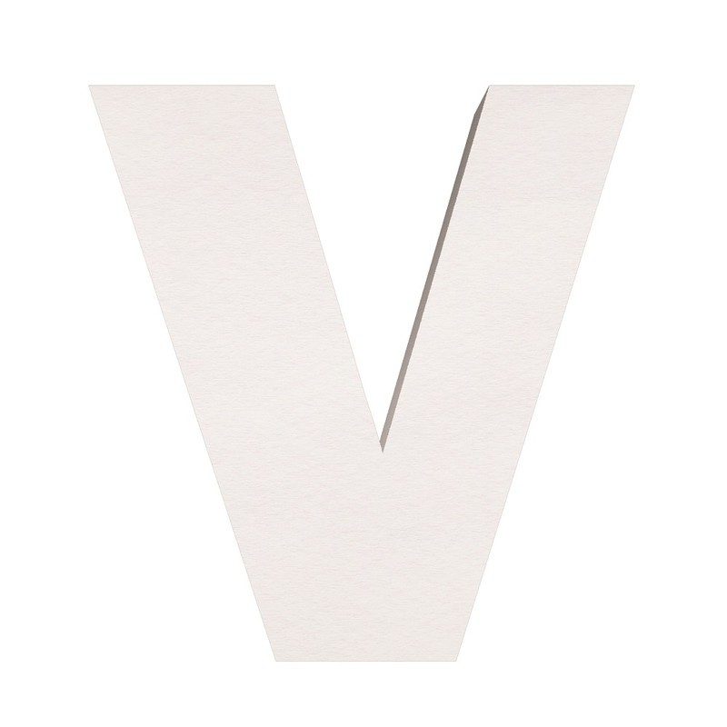 ماکت دکوری طرح حروف برجسته کد V-LARGE