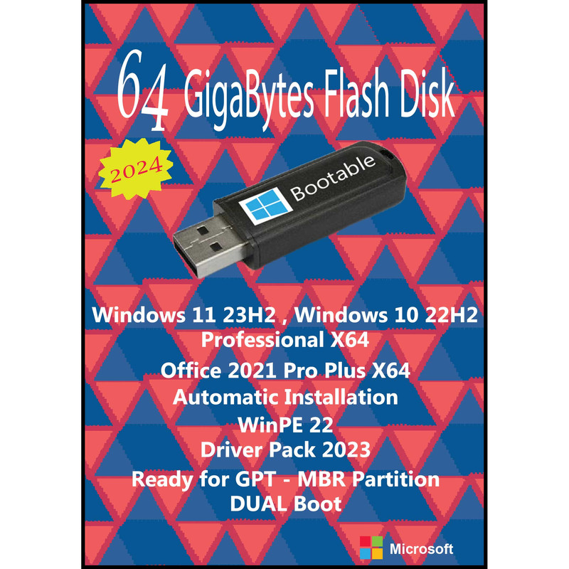 سیستم عامل Windows 11 23H2 , 10 22H2 Pro X64 - Driver Pack Offline - Office 2021 نشر مایکروسافت سیستم عامل Windows 11 23H2 , 10 22H2 Pro X64 - Driver Pack Offline - Office 2021 نشر مایکروسافت