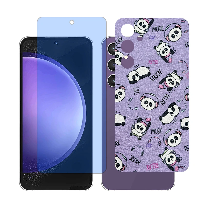 محافظ صفحه نمایش آنتی بلو گلس مدل Together مناسب برای گوشی موبایل سامسونگ Galaxy S23 FE به همراه برچسب پوششی پشت گوشی 