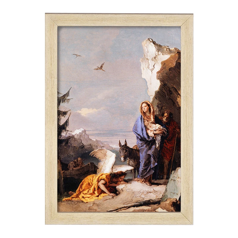 تابلو خندالو مدل نقاشی پرواز به مصر اثر جیووانی باتیستا تیپولو کد F12316