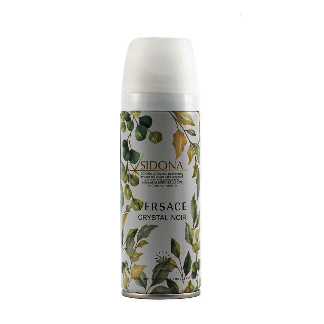 اسپری خوشبو کننده بدن زنانه سیدونا مدل Versace Crystal Noir حجم 200 میلی لیتر اسپری خوشبو کننده بدن زنانه سیدونا مدل Versace Crystal Noir حجم 200 میلی لیتر