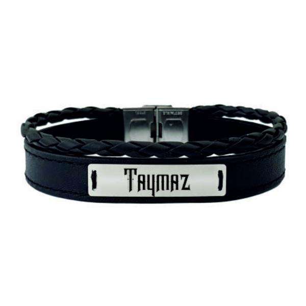 دستبند نقره مردانه ترمه 1 مدل تایماز کد 227 DCHN