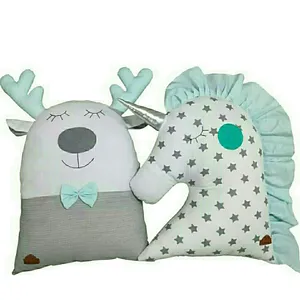 کوسن کودک مدل تک شاخ و گوزن مجموعه 2 عددی