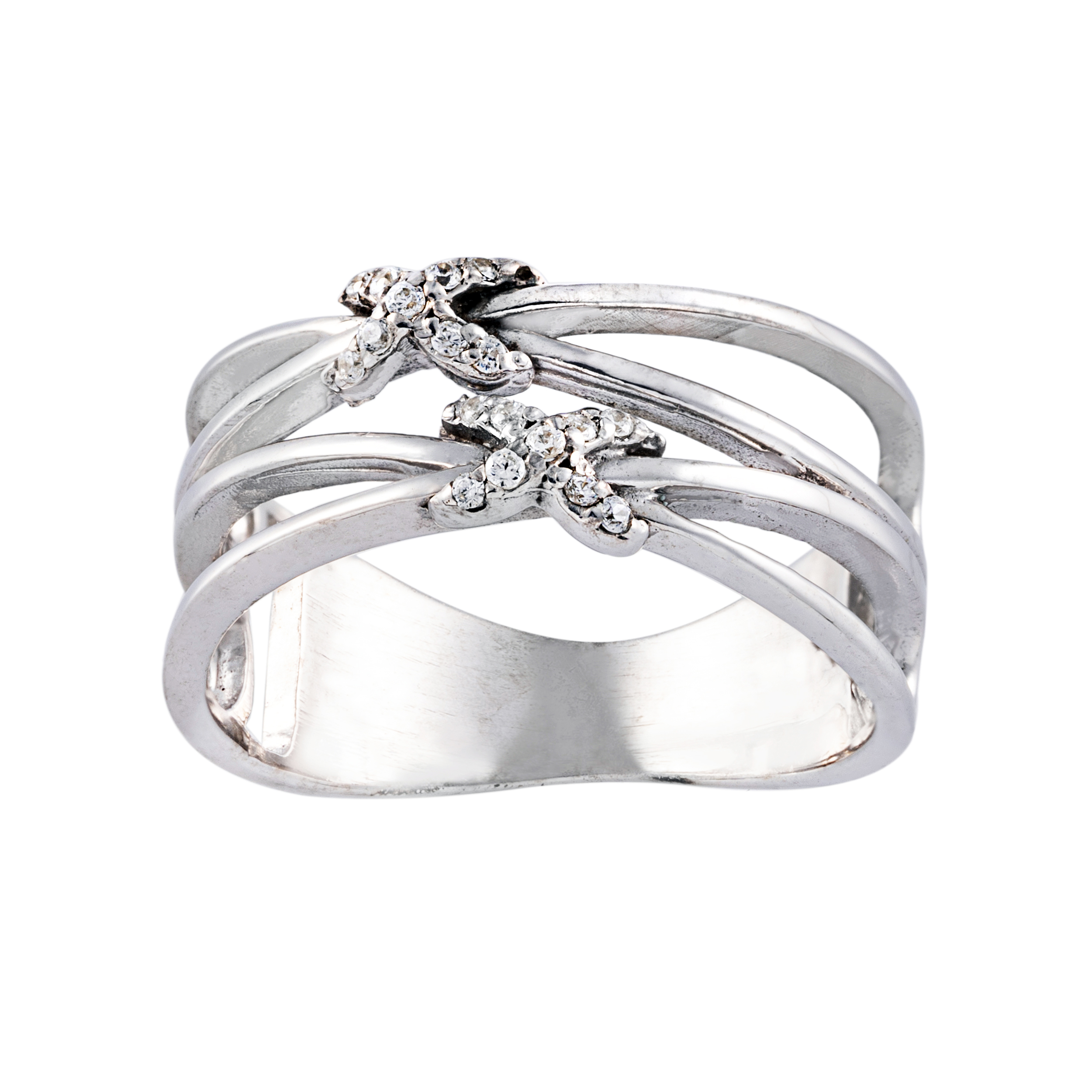 انگشتر طلا 18 عیار زنانه جواهری سون مدل 0068