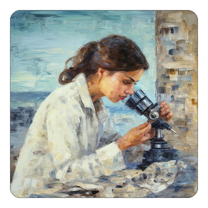 مگنت کاکتی طرح نقاشی رنگ روغن مدل mp73802