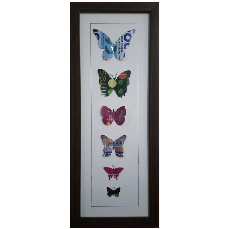  تابلو برجسته مدل پروانه های رنگارنگ پرگل کد 021