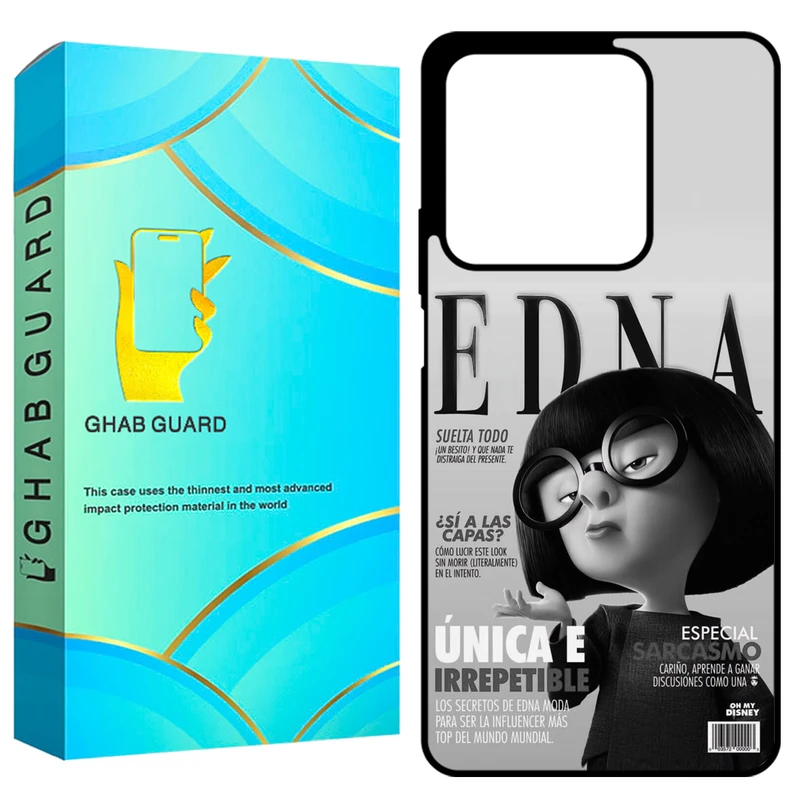کاور قاب گارد طرح Edna مدل GCHPN134 مناسب برای گوشی موبایل شیائومی Redmi Note 13 4G