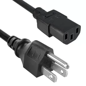 کابل برق سه پین منبع تغذیه کامپیوتر مدل WS-001F طول 1.8 متر