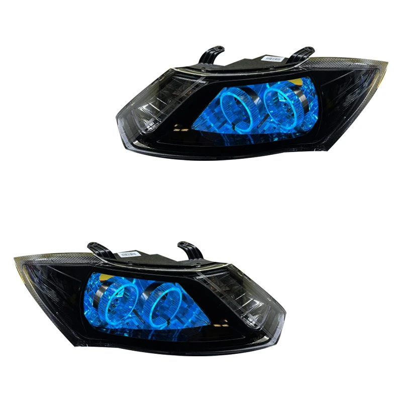 چراغ جلو خودرو گروه پژوهش صنعت مدرن مدل حلقه 3D-IceBlue مناسب برای ساینا بسته دو عددی