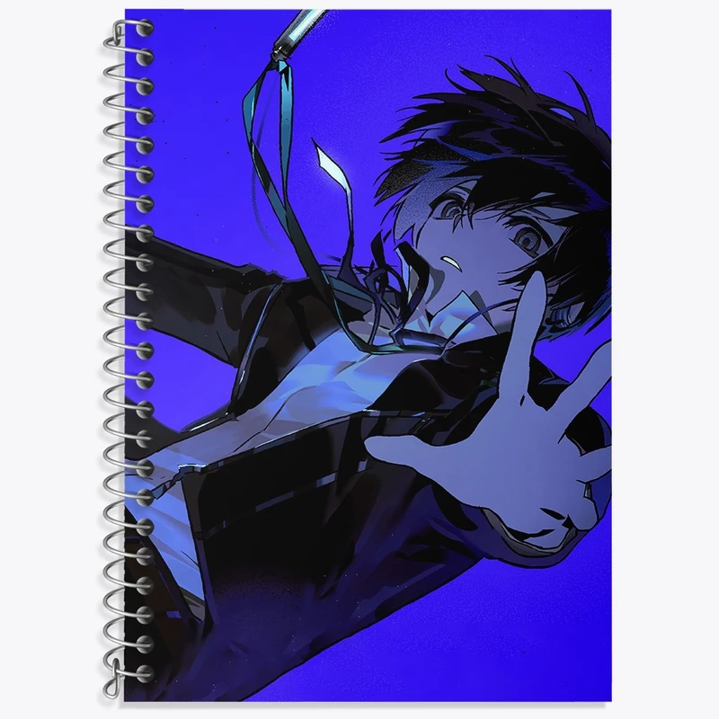 دفتر زبان 50 برگ خندالو مدل سه خط طرح بازی پرسونا (Persona) کد 34453