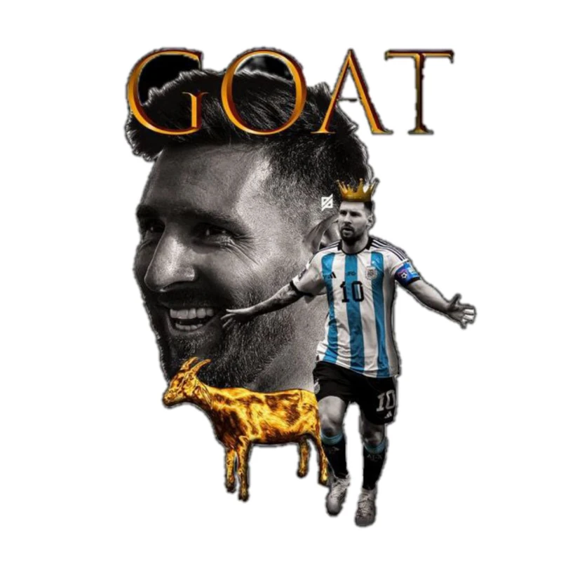 استیکر پارچه و لباس پاد آفرین مدل فوتبالی لیونل مسی کد 172