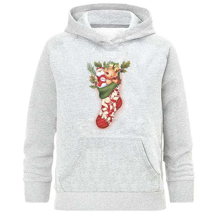 هودی زنانه طرح کریسمس مدل Z735