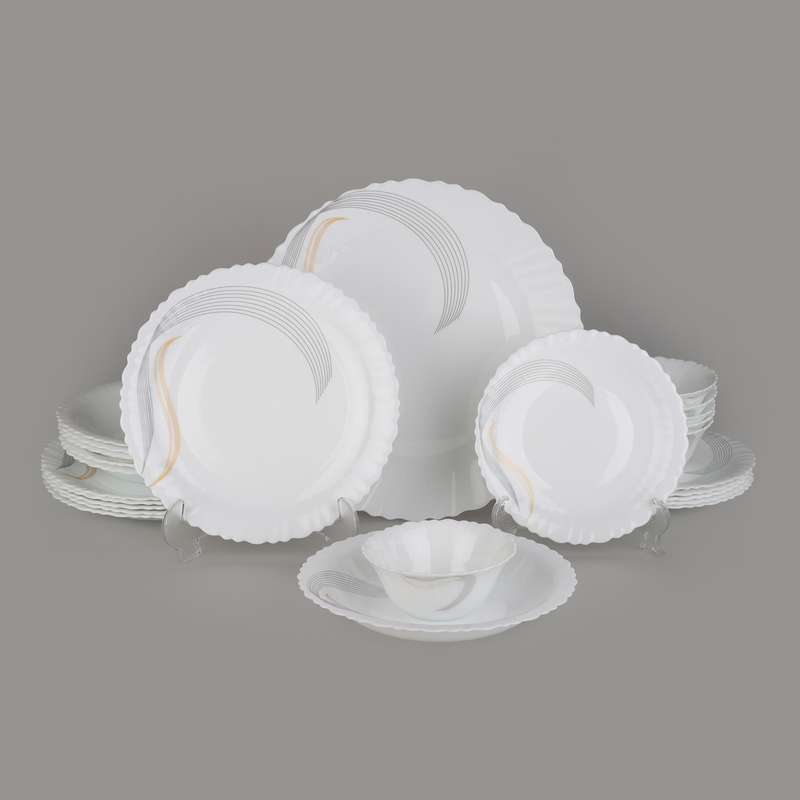 سرویس غذاخوری 25 پارچه گلدن اوپال مدل شمل کد Carine