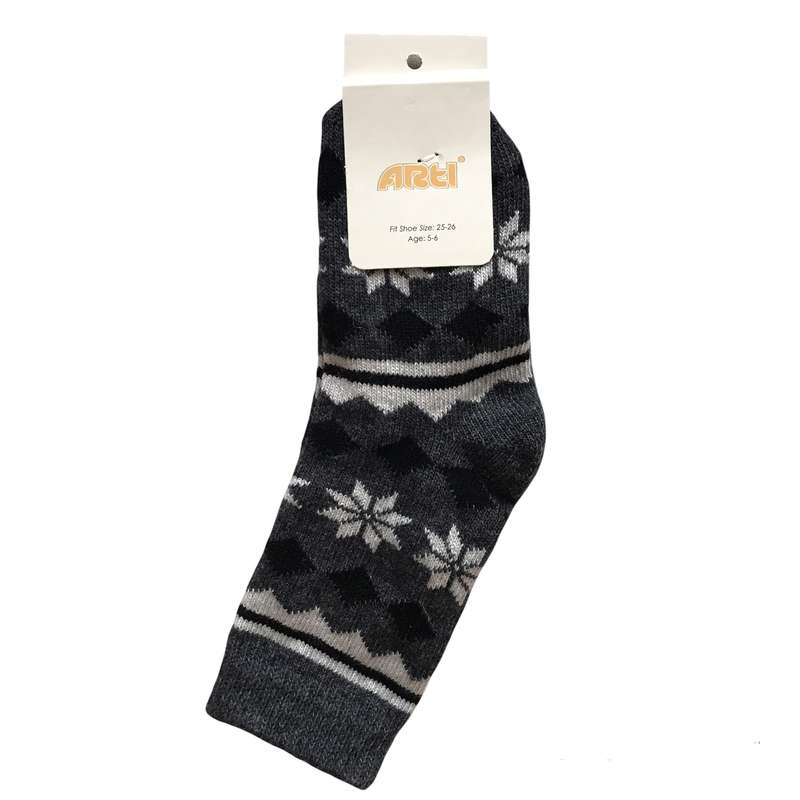 جوراب دخترانه مدل پشمی apb 02