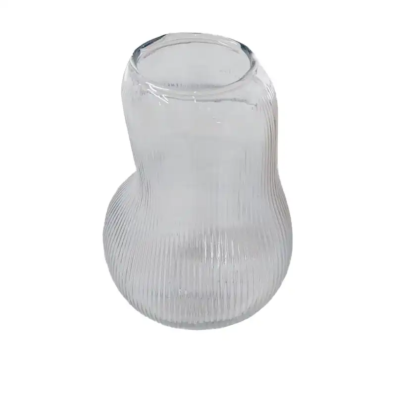 گلدان شیشه ای مدل اسکواش