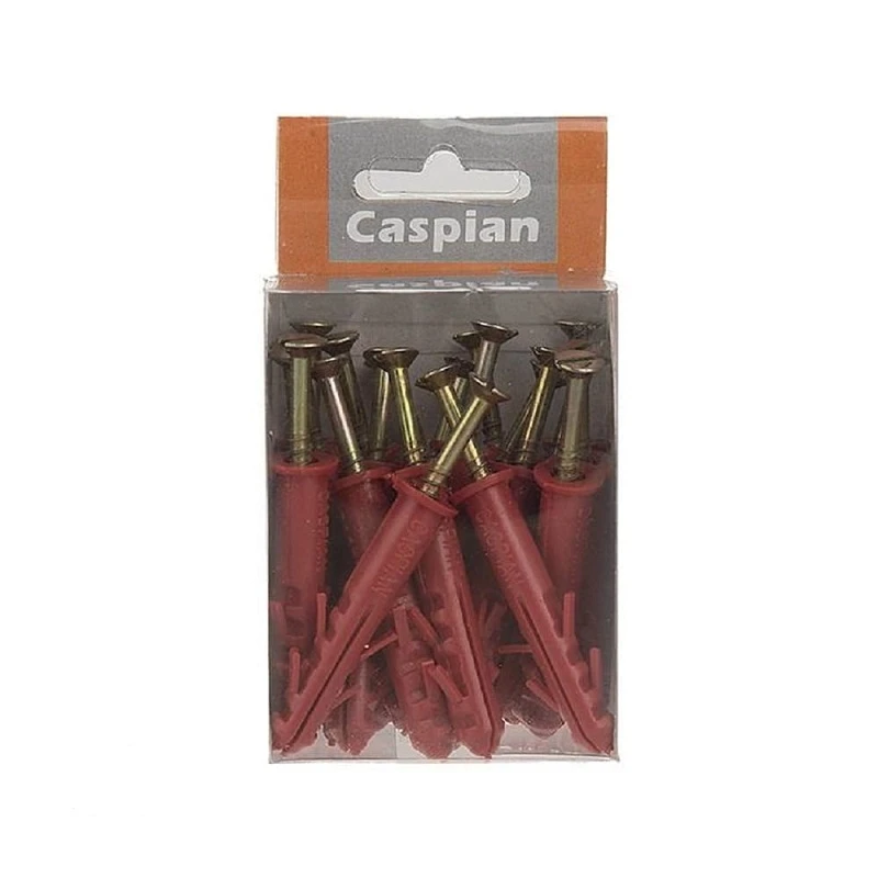 پیچ و رول پلاک کاسپین مدل D4 بسته 20 عددی