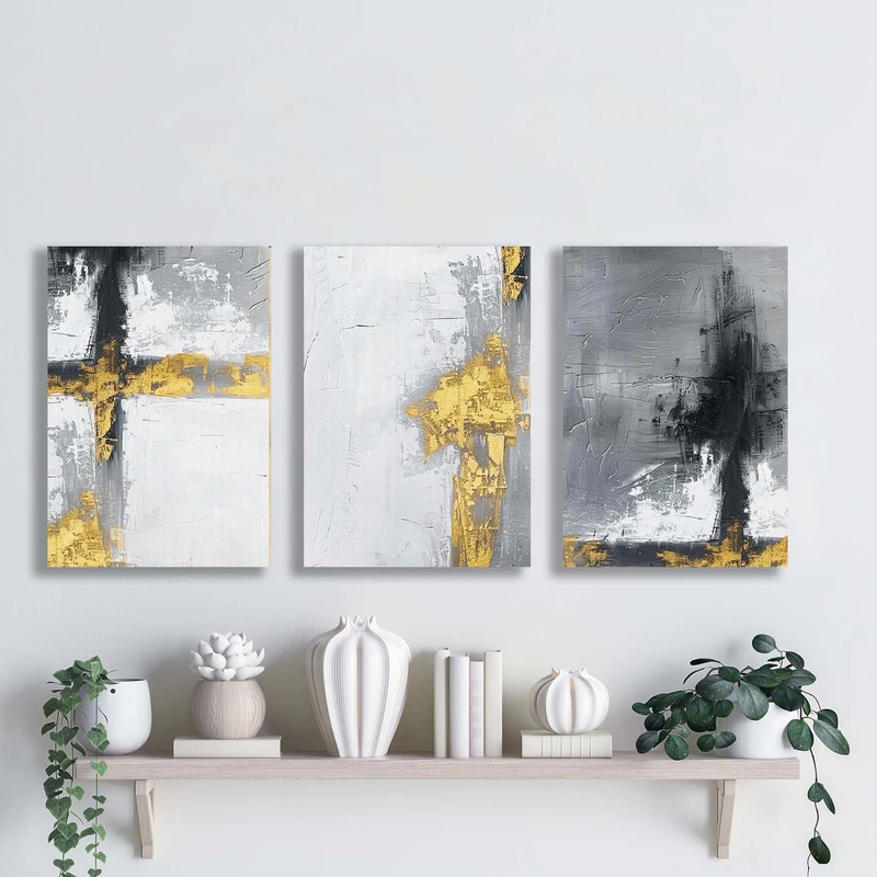 تابلو شاسی آتریسا مدل آبستره ATA140 مجموعه سه عددی