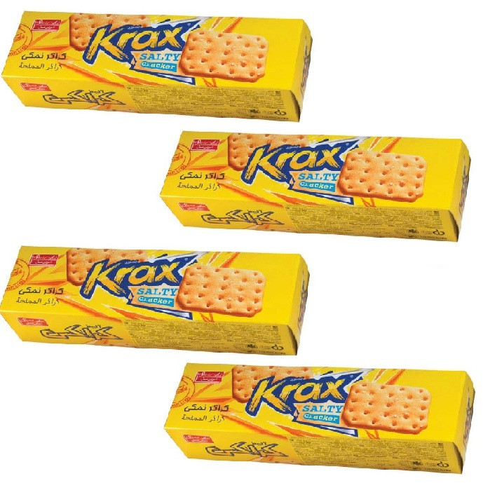 کراکر نمکی کراکس دو قلو شیرین عسل - 140 گرم بسته 4 عددی