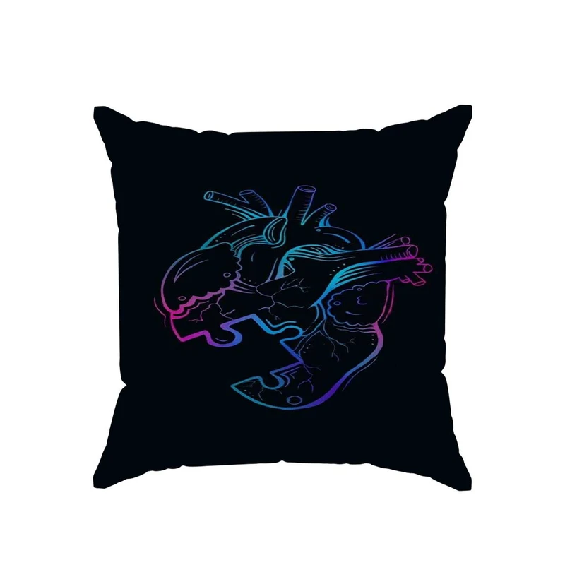 کوسن پاد آفرین مدل مینیمال طرح قلب رنگی کیوت کد 2411