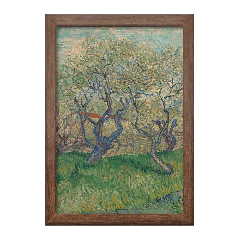 تابلو خندالو طرح باغ های در حال شکوفه دادن ونسان ونگوگ (Van Gogh) کد 36793