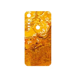MAHOOT Gold Marble Cover Sticker for Motorola One Vision Plus