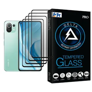 PK Delta Glass MIX004 Screen Protector For Xiaomi Mi 11 Lite 5G Pack Of 4