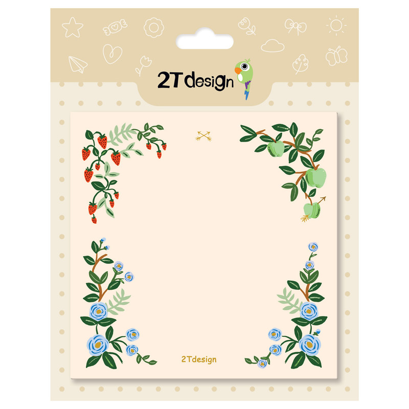 کاغذ یادداشت طوطی دیزاین طرح گلستان کد NP31