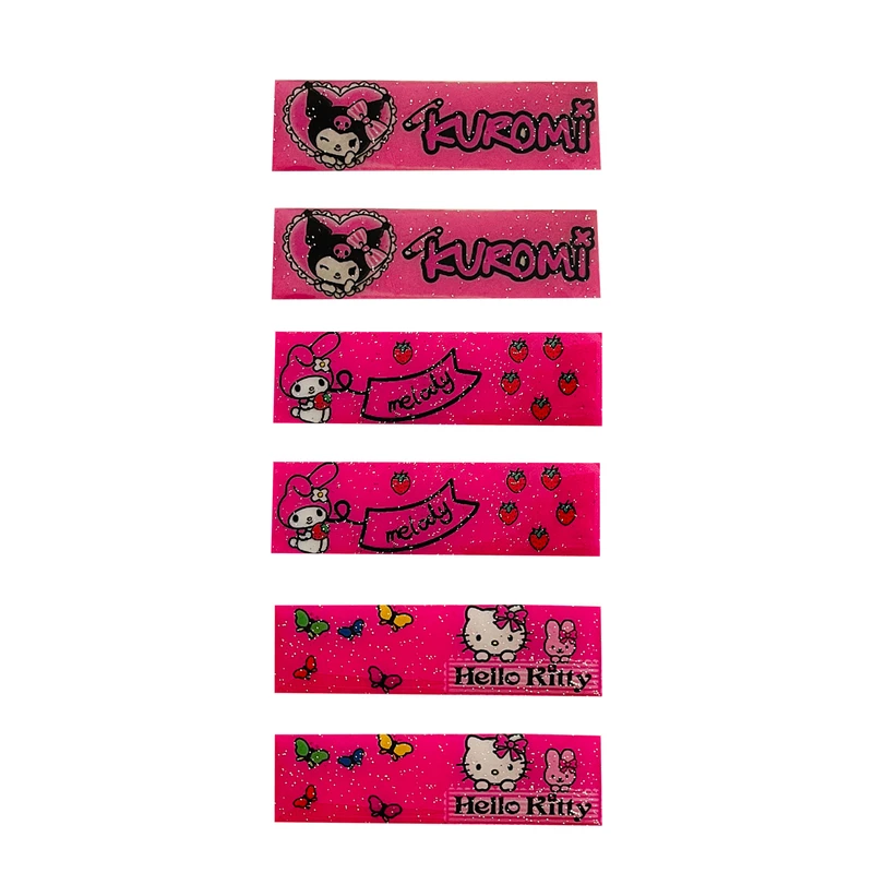 گیره مو دخترانه مدل دوستان طرح کرومی بسته 6 عددی