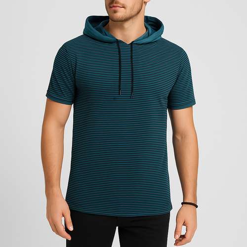 تیشرت کلاه دار مردانه بست بای کد 512-015