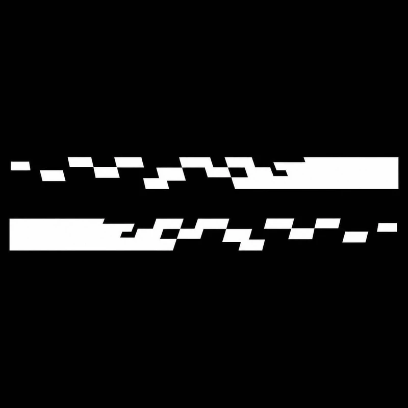 برچسب بدنه خودرو سولگی طرح Glitch کد M110 بسته دو عددی