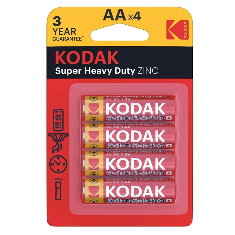 باتری قلمی کداک مدل Super Heavy Duty ZINC بسته 4 عددی