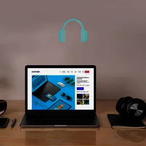 چراغ دیواری نئون دیزاین طرح Headphone_TBL