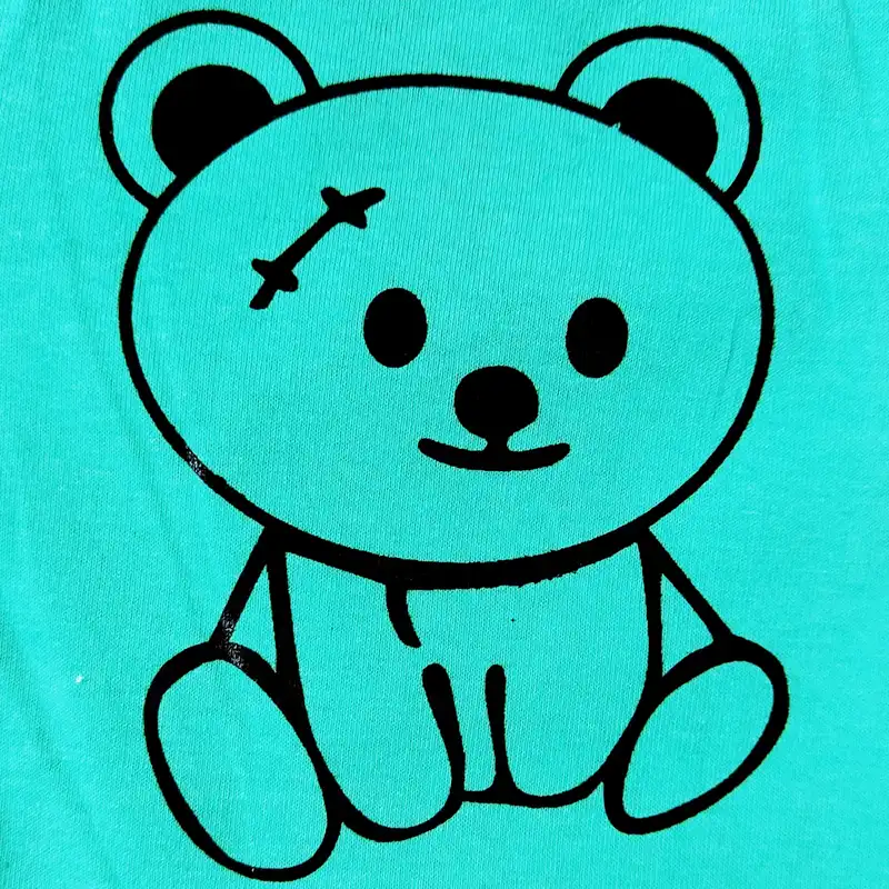 ست تی شرت و شلوارک بچگانه مدل خرسی کد s z