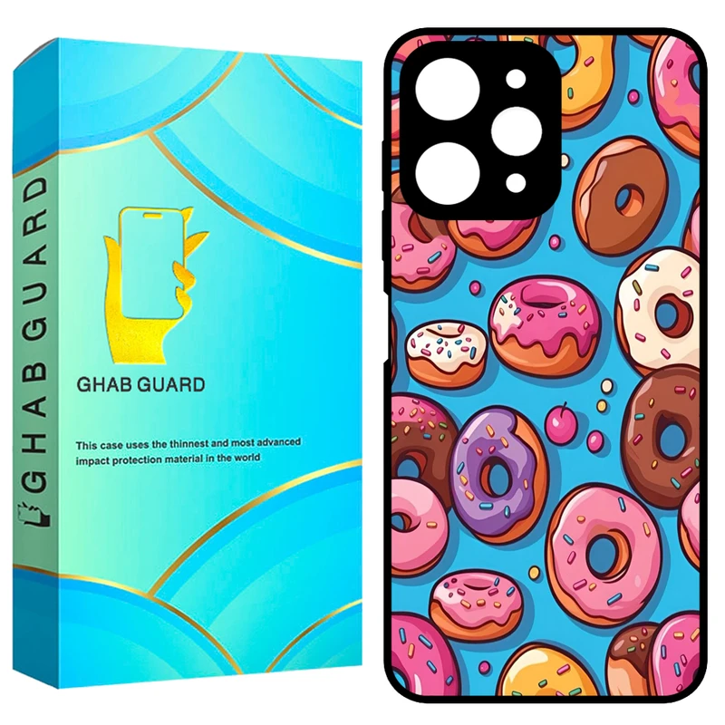 کاور قاب گارد طرح دونات مدل GCHPR12 مناسب برای گوشی موبایل شیائومی Redmi 12 4G / Redmi 12 5G / Poco M6 Pro 5G