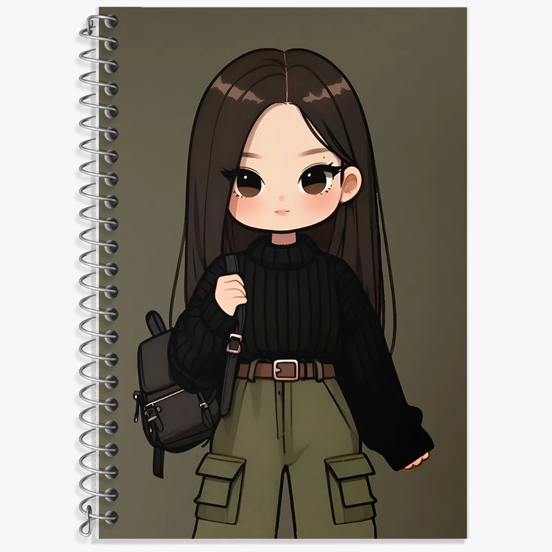 دفتر نت موسیقی 50 برگ خندالو طرح دخترانه کیوت کد N4340