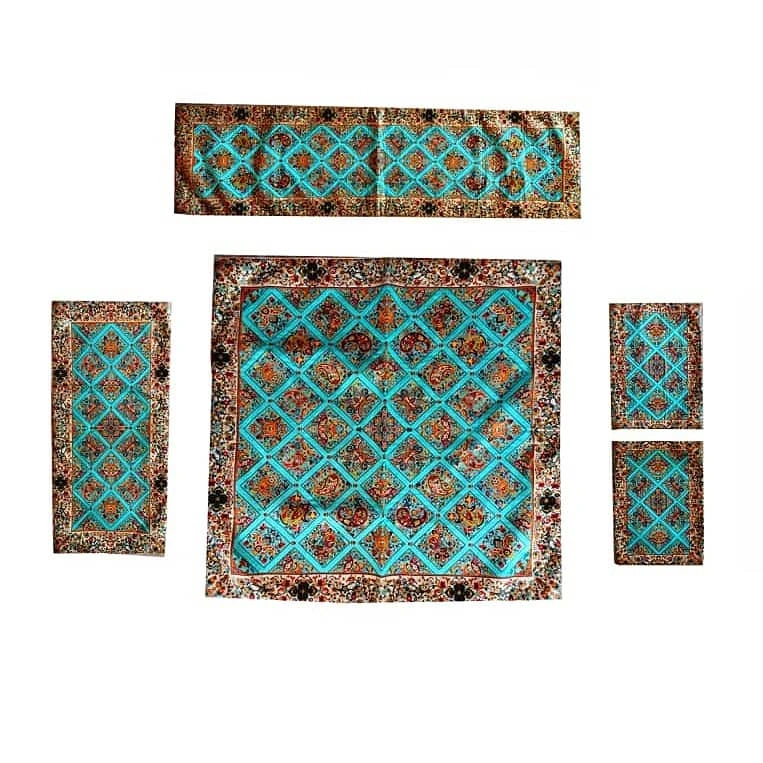 ست 5 تکه ترمه طرح خشتی