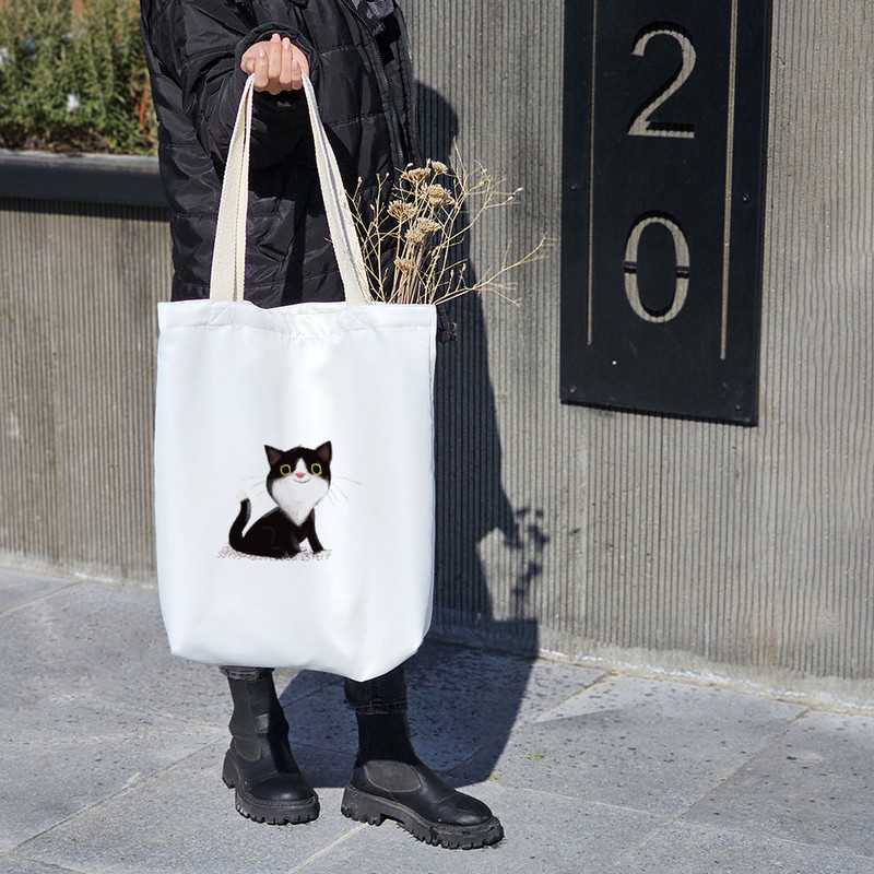 ساک خرید خندالو مدل گربه (Cat) کد H1694