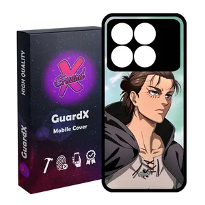 کاور گارد ایکس طرح Eren Yeager Anime مدل قاب Glass10626 مناسب برای گوشی موبایل شیائومی Poco X6 Pro 5G / Redmi K70E