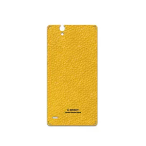 MAHOOT Mustard-Leather Cover Sticker for Sony Xperia C4