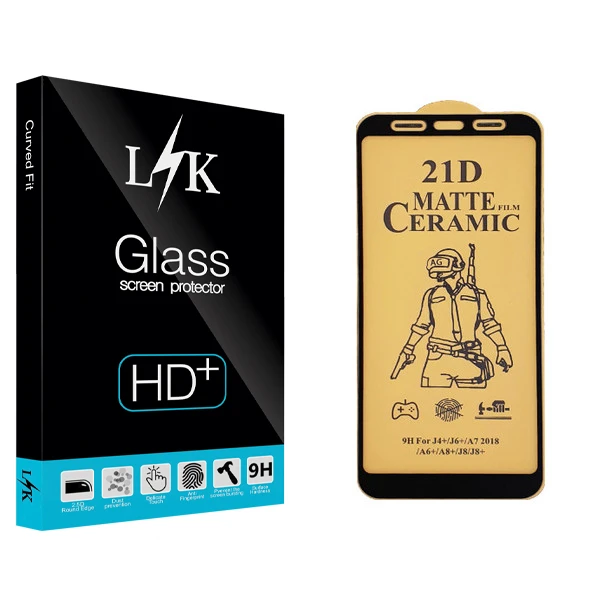 محافظ صفحه نمایش سرامیکی ال کی مدل +LITE مناسب برای گوشی موبایل سامسونگ Galaxy J4 Plus