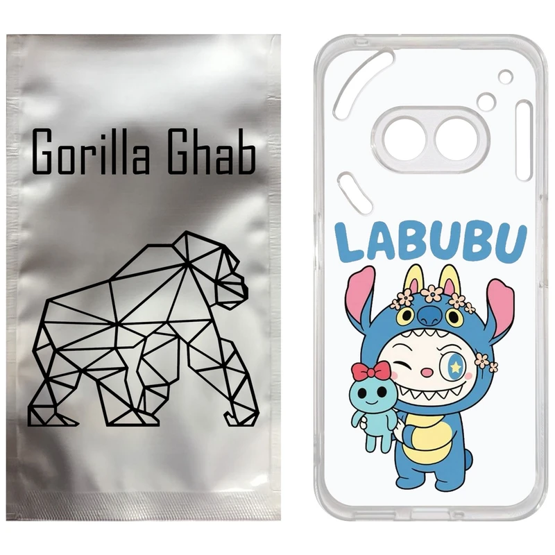 کاور گوریلا قاب مدل CLG کد 112 طرح لبوبو Labubu مناسب برای گوشی موبایل ناتینگ فون Phone 2a / 2a Plus