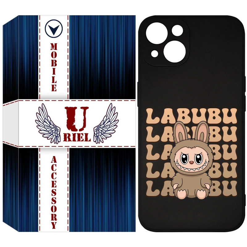 کاور یوریل قاب مدل KSH کد 134 طرح عروسک لبوبو مناسب برای گوشی موبایل اپل iPhone 13